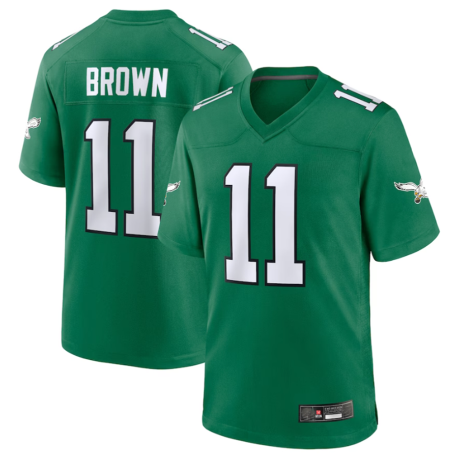 Custom #11 Green PHI Football Shirt Top