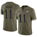 Custom #11 Brown PHI Football Shirt Top