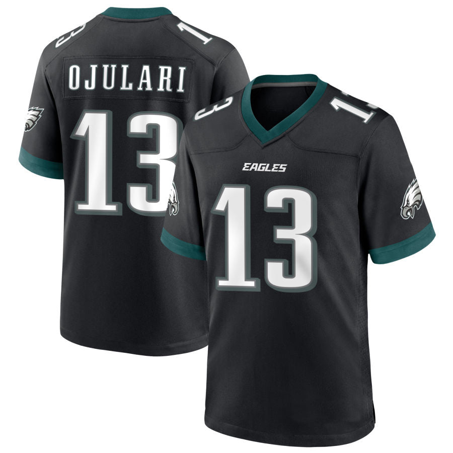 Custom #13 Black PHI Football Shirt Top