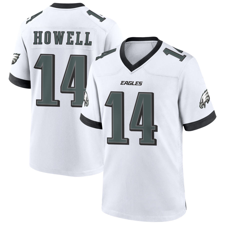Custom #14 White PHI Football Shirt Top