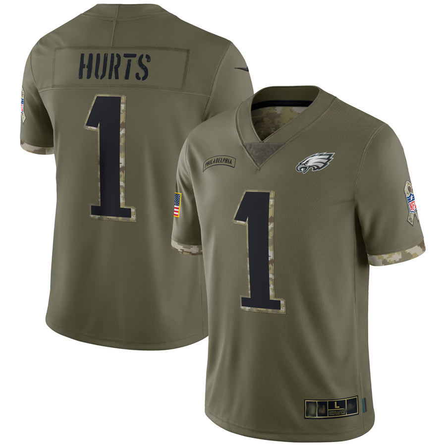 Custom #1 Olive PHI Football Shirt Top