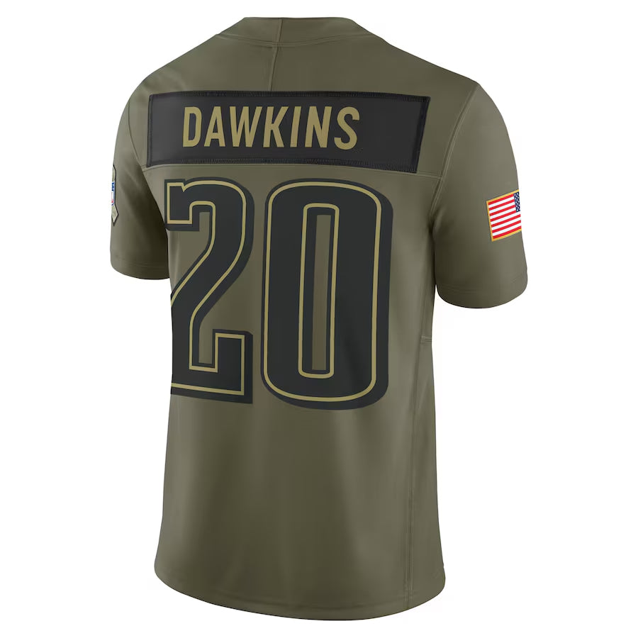 Custom #20 Olive PHI Football Shirt Top