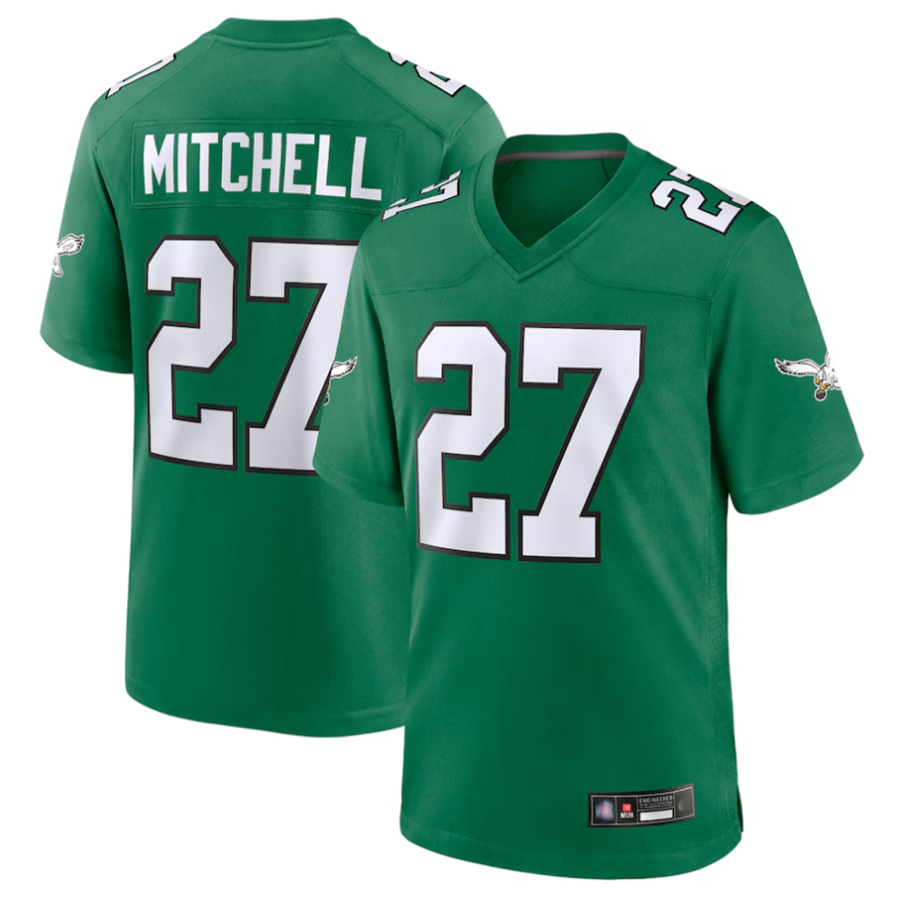 Custom #27 Green PHI Football Shirt Top