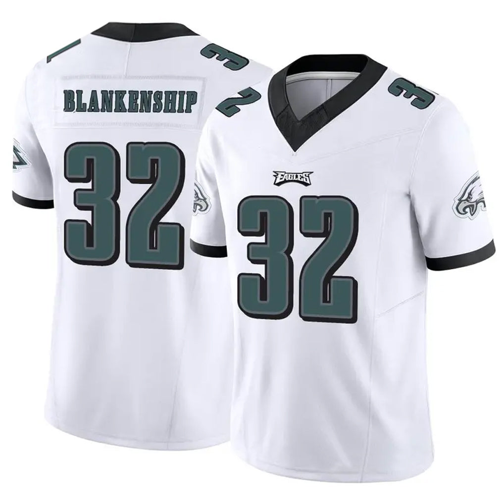 Custom #32 White PHI Football Shirt Top