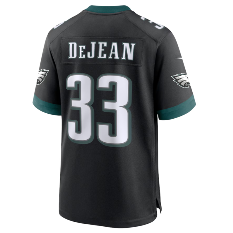 Custom #33 Black PHI Football Shirt Top