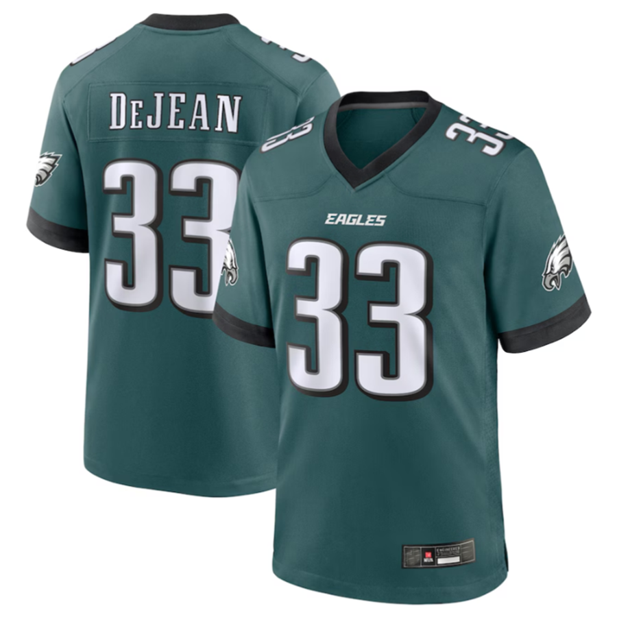 Custom #33 Green PHI Football Shirt Top