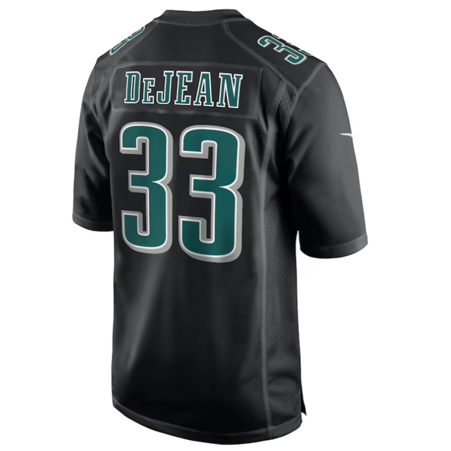 Custom #33 Carbon Black PHI Football Shirt Top