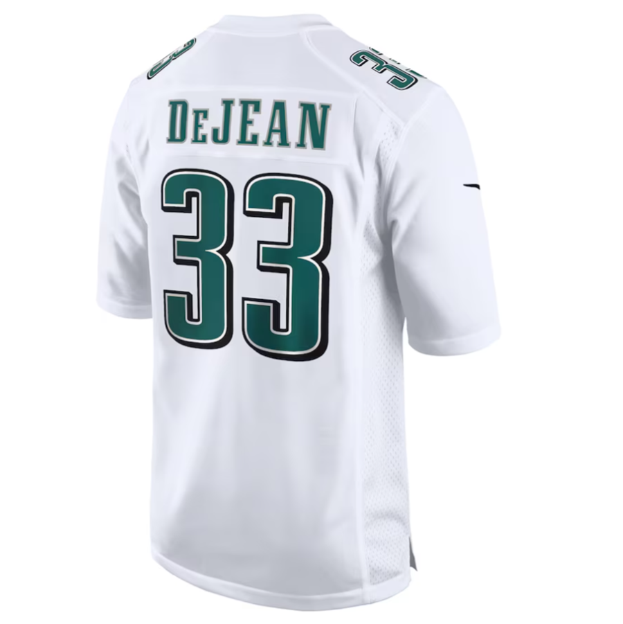 Custom #33 White PHI Football Shirt Top