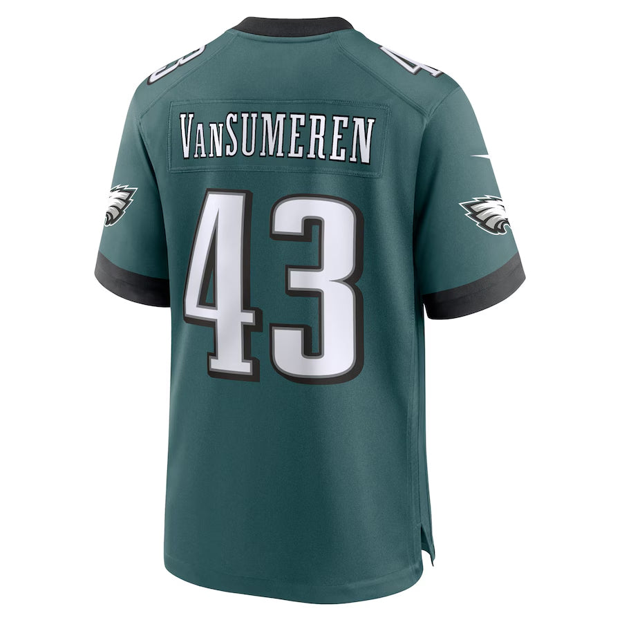 Custom #43 Midnight Green PHI Football Shirt Top