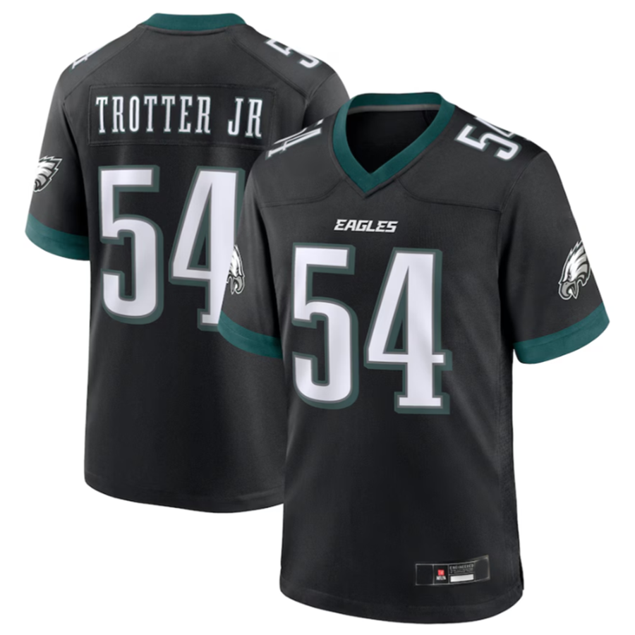 Custom #54 Black PHI Football Shirt Top