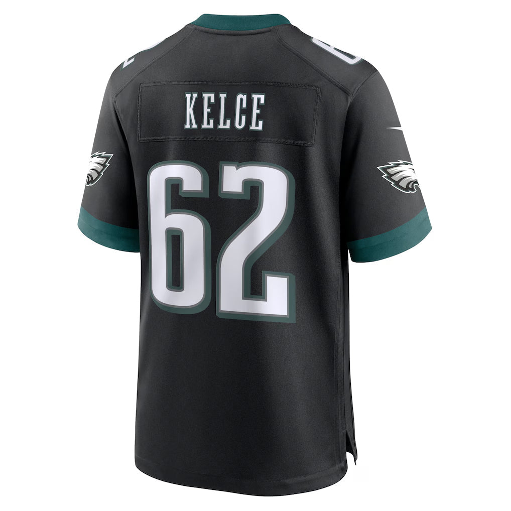 Custom #62 Black PHI Football Shirt Top