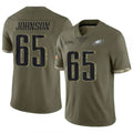 Custom #65 Olive PHI Football Shirt Top