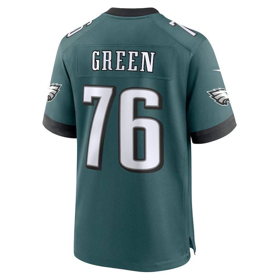Custom #76 Green PHI Football Shirt Top