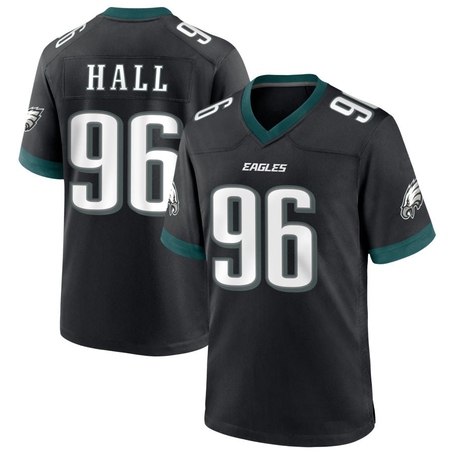 Custom #96 Black PHI Football Shirt Top