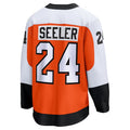 P.Flyers #24 Nick Seeler Supporters Home Breakaway Jersey - Orange Stitched American Hockey Jerseys