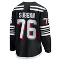 NJ.Devils #76 P.K. Subban Supporters Branded Alternate Premier Breakaway Player Jersey Black Stitched American Hockey Jerseys