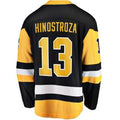 P.Penguins #13 Vinnie Hinostroza Supporters Home Breakaway Jersey - Black Stitched American Hockey Jerseys