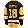 P.Penguins #18 Andreas Johnsson Supporters Home Breakaway Jersey - Black Stitched American Hockey Jerseys