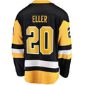 P.Penguins #20 Lars Eller Supporters Home Breakaway Jersey - Black Stitched American Hockey Jerseys