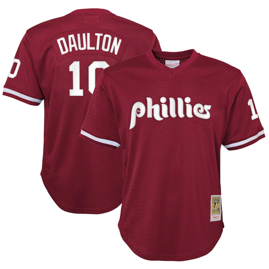 Custom #10 Burgundy PHI Baseball Shirt Top