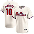 Custom #10 Ivory PHI Baseball Shirt Top