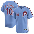 Custom #10 Light Blue PHI Baseball Shirt Top