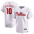 Custom #10 White PHI Baseball Shirt Top