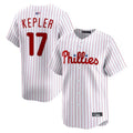 Custom #17 White PHI Baseball Shirt Top
