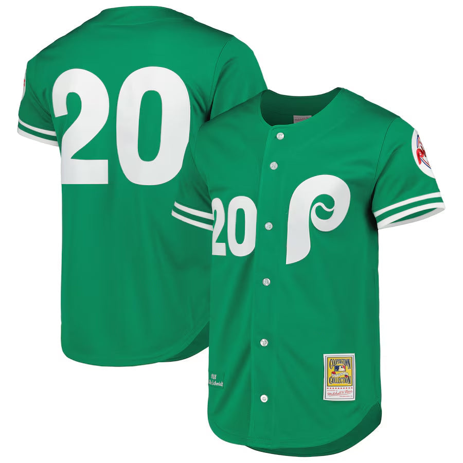 Custom #20 Green PHI Baseball Shirt Top