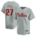 Custom #27 Grey PHI Baseball Shirt Top