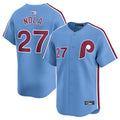 Custom #27 Light Blue PHI Baseball Shirt Top