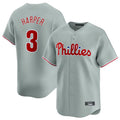 Custom #3 Gray PHI Baseball Shirt Top