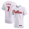 Custom #7 White PHI Baseball Shirt Top