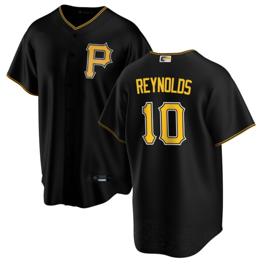 Custom #10 Black PIT Baseball Shirt Top