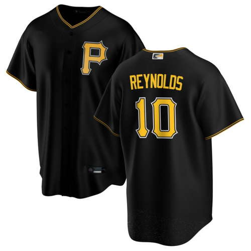 Custom #10 Black PIT Baseball Shirt Top