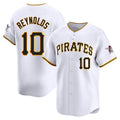 Custom #10 White PIT Baseball Shirt Top