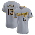 Custom #13 Gray PIT Baseball Shirt Top