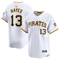 Custom #13 White PIT Baseball Shirt Top