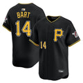Custom #14 Black PIT Baseball Shirt Top
