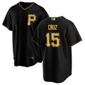 Custom #15 Black PIT Baseball Shirt Top