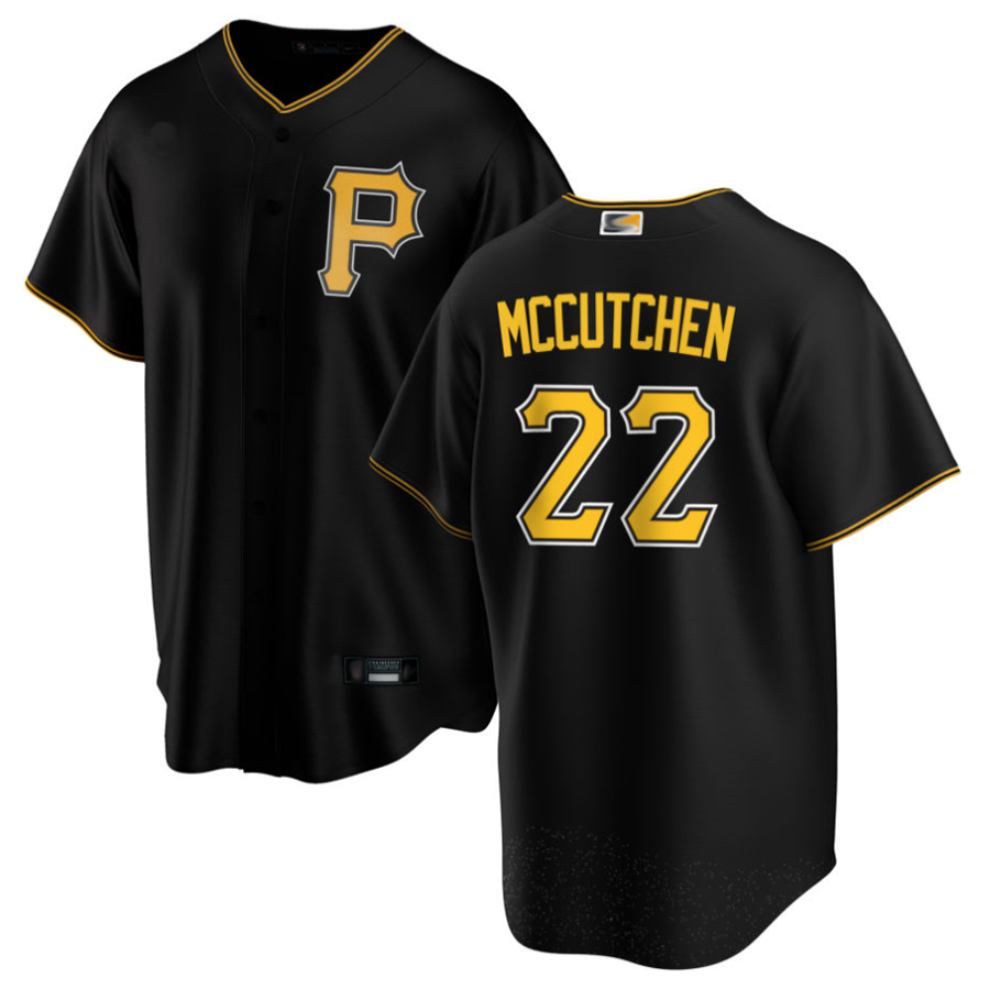 Custom #22 Black PIT Baseball Shirt Top