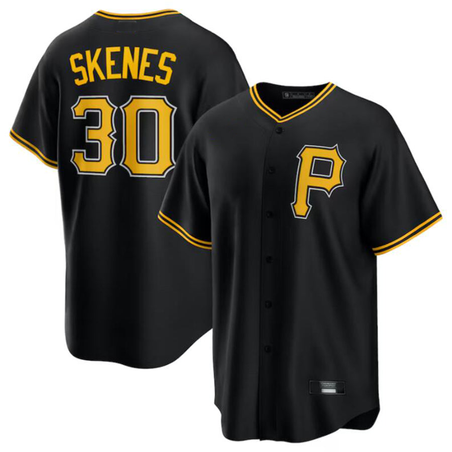 Custom #30 Black PIT Baseball Shirt Top