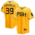 Custom #39 Gold City Connect PIT Baseball Shirt Top