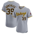 Custom #39 Gray PIT Baseball Shirt Top