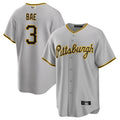 Custom #3 Gray PIT Baseball Shirt Top