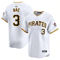 Custom #3 White PIT Baseball Shirt Top