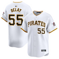 Custom #55 White PIT Baseball Shirt Top