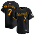 Custom #7 Black PIT Baseball Shirt Top