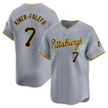 Custom #7 Gray PIT Baseball Shirt Top