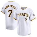 Custom #7 White PIT Baseball Shirt Top